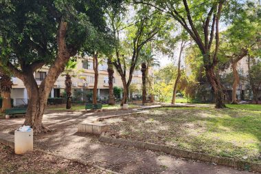 אזור ירוק ושקט בסביבת דירת 3 חדרים להשכרה בגני תקווה